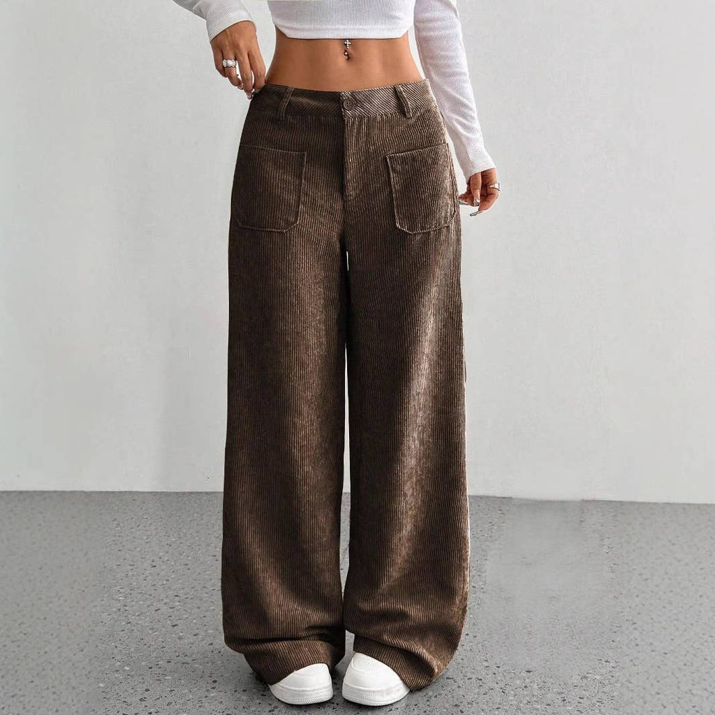 Corduroy Wide-Leg Pant