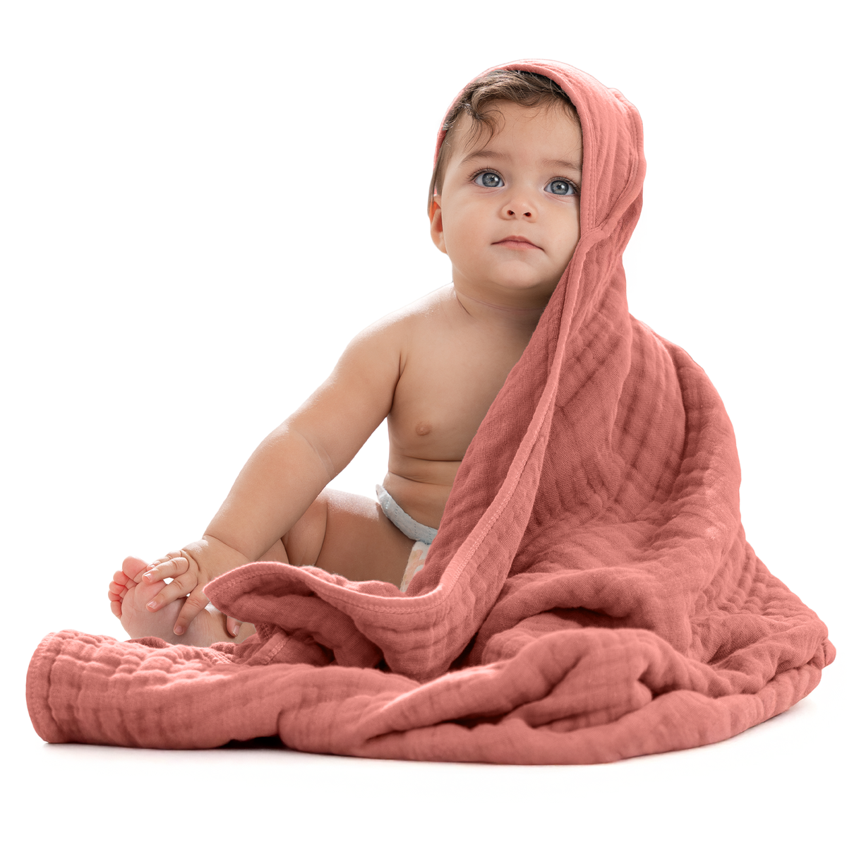 Muslin Hooded Baby Towel