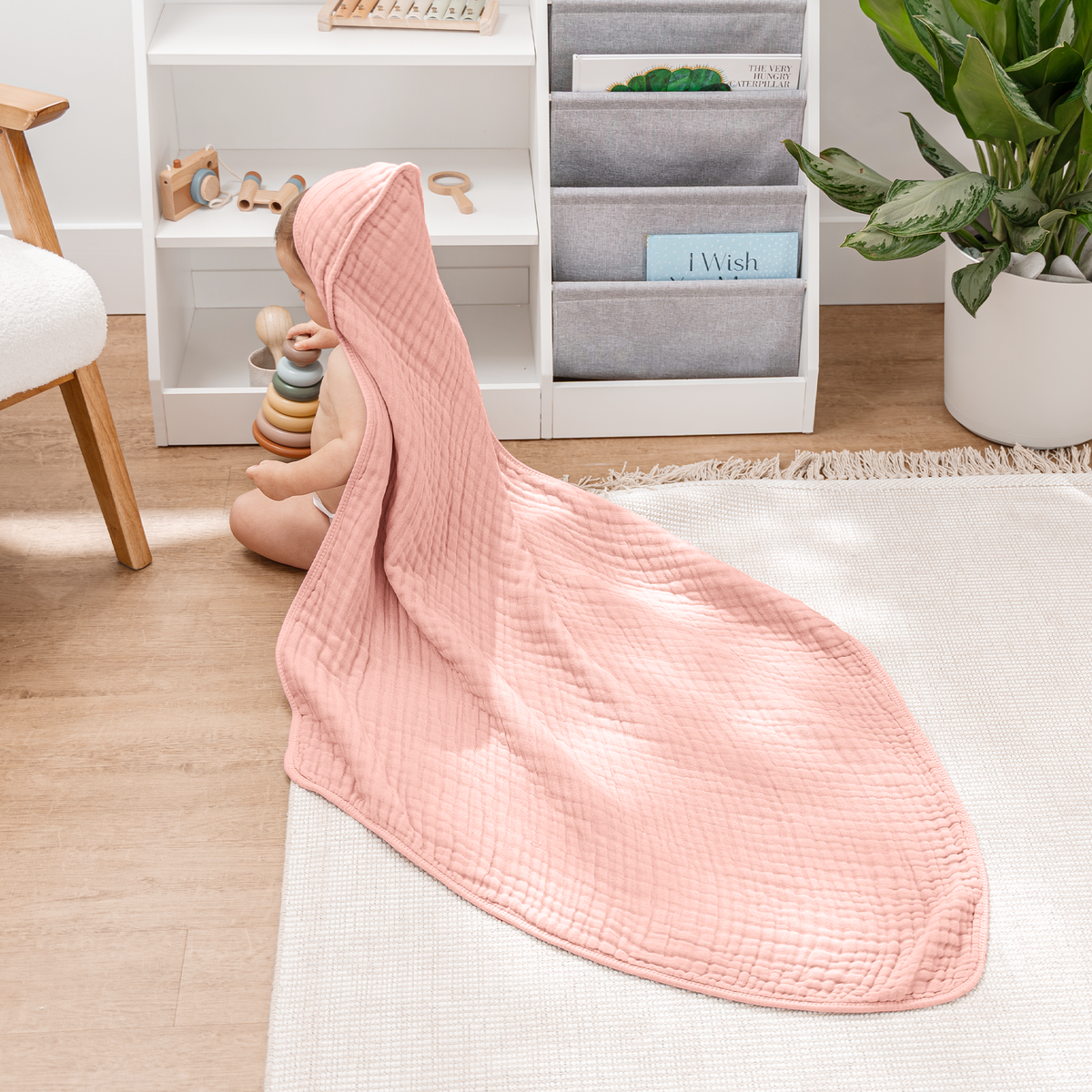 Muslin Hooded Baby Towel