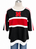 Husker Gameday Colorblock Short Sleeve Top