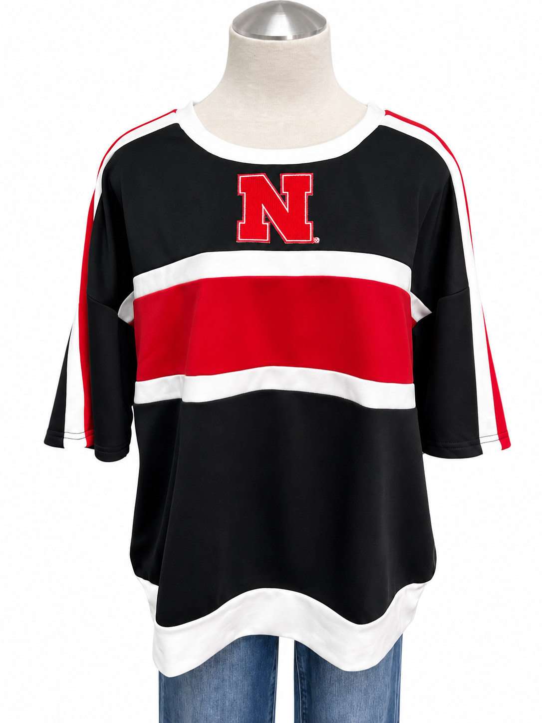 Husker Gameday Colorblock Short Sleeve Top