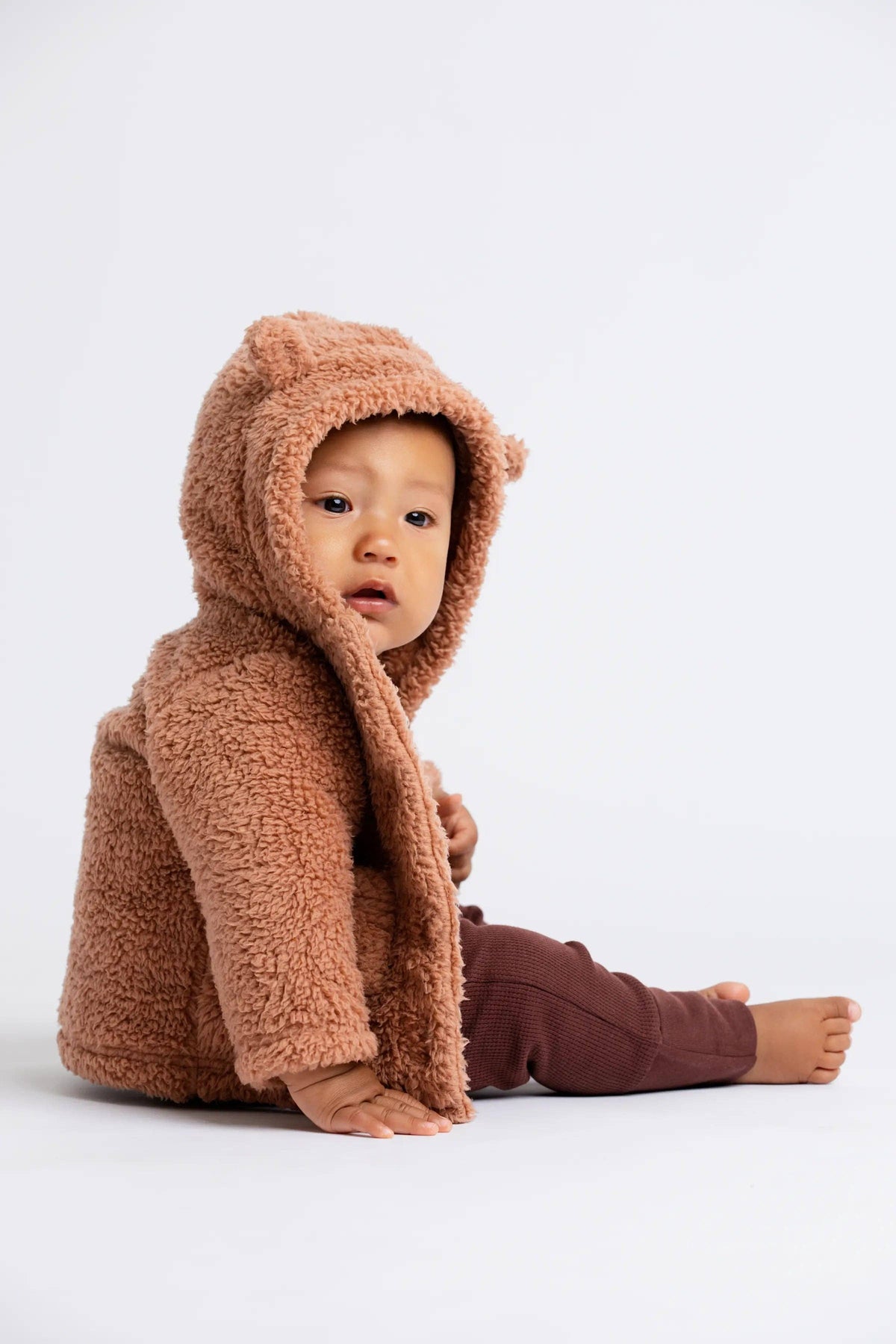 Sherpa Cardigan- brown