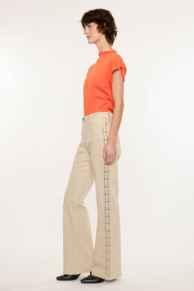 Kan Can USA - High Rise Wide Flare Jeans