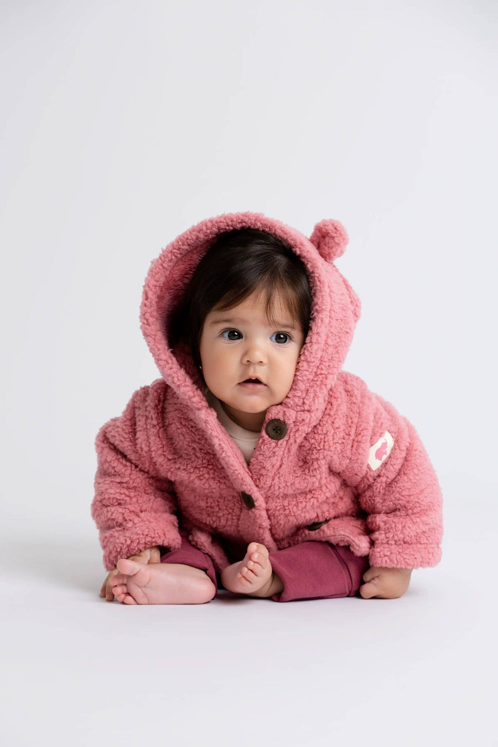 Sherpa Cardigan- mauve