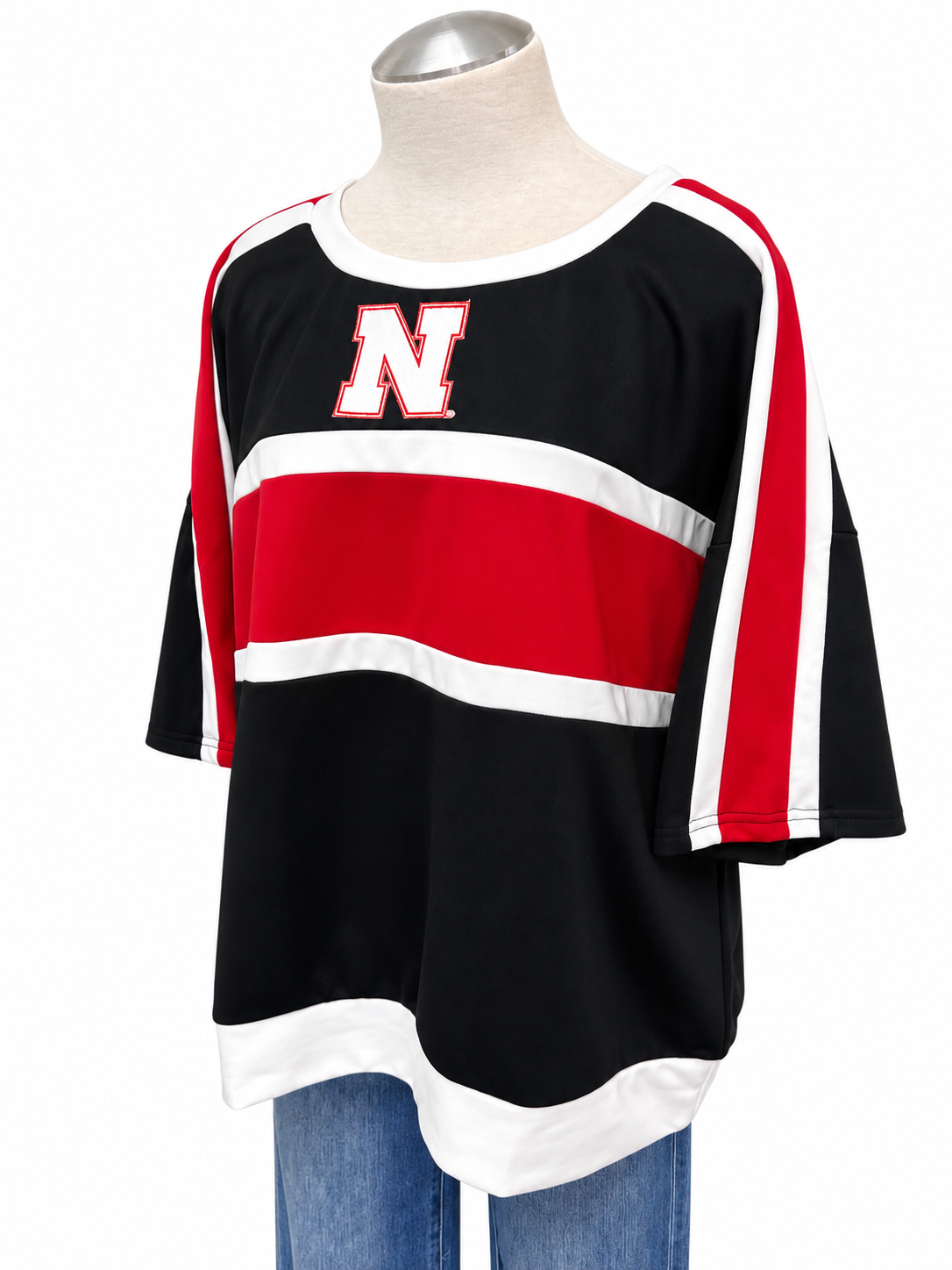Husker Gameday Colorblock Short Sleeve Top