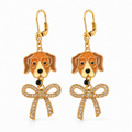 Bow Boxer Earrings by D.K. Tlustos