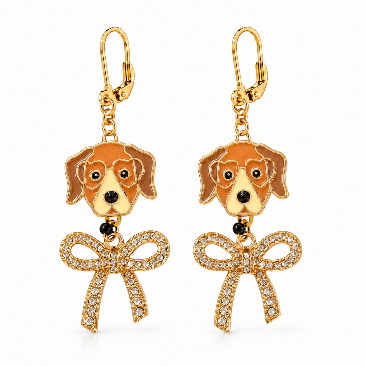 Bow Boxer Earrings by D.K. Tlustos