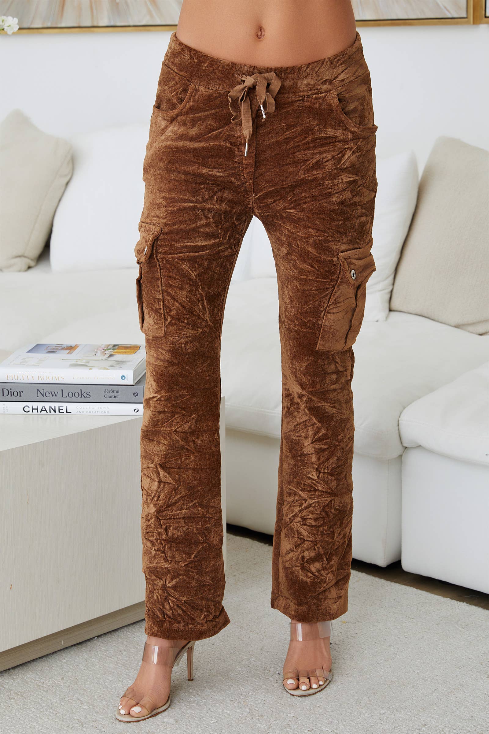 VELVET CARGO PANT
