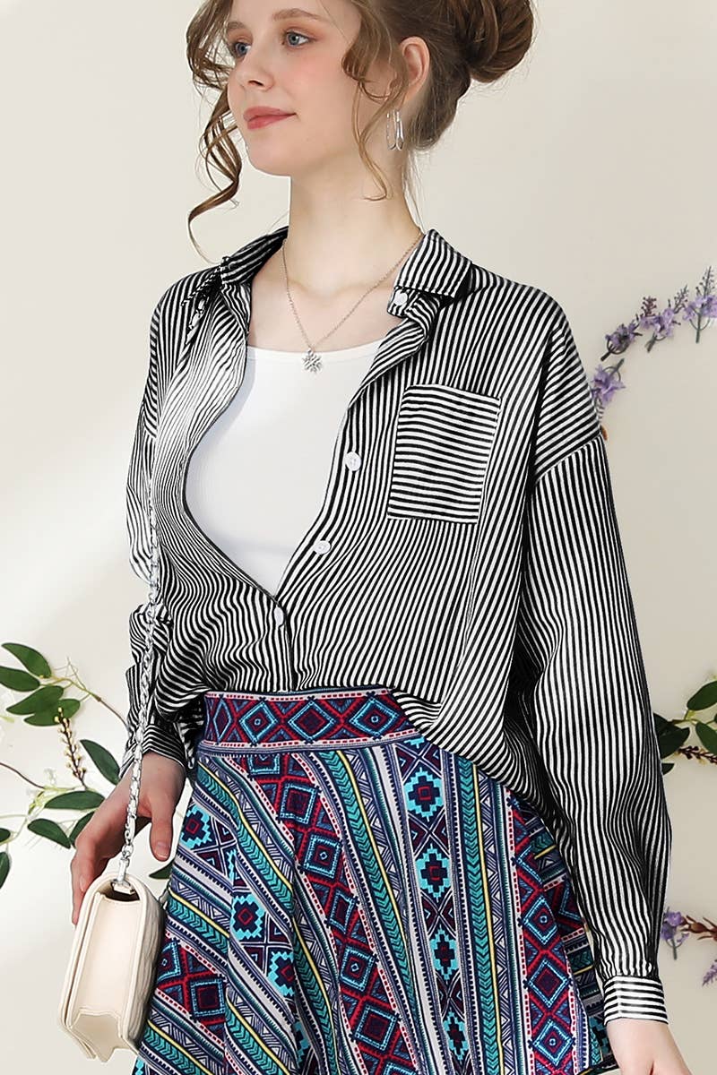 Striped Button Down