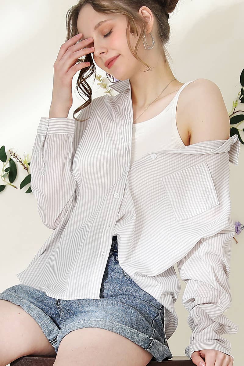 Striped Button Down