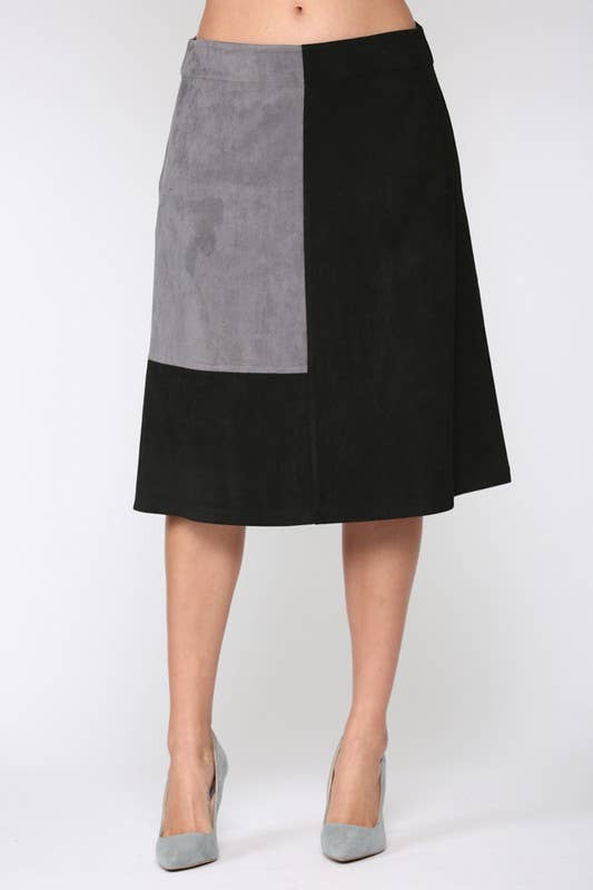 Alexandra Suede Skirt