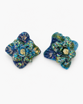 Handmade Midnight Tide Bloom Earrings by D.K. Tlustos