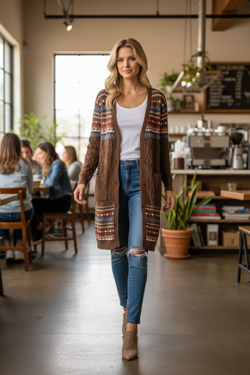 Sherra Stetch Knitted Sweater Cardigan
