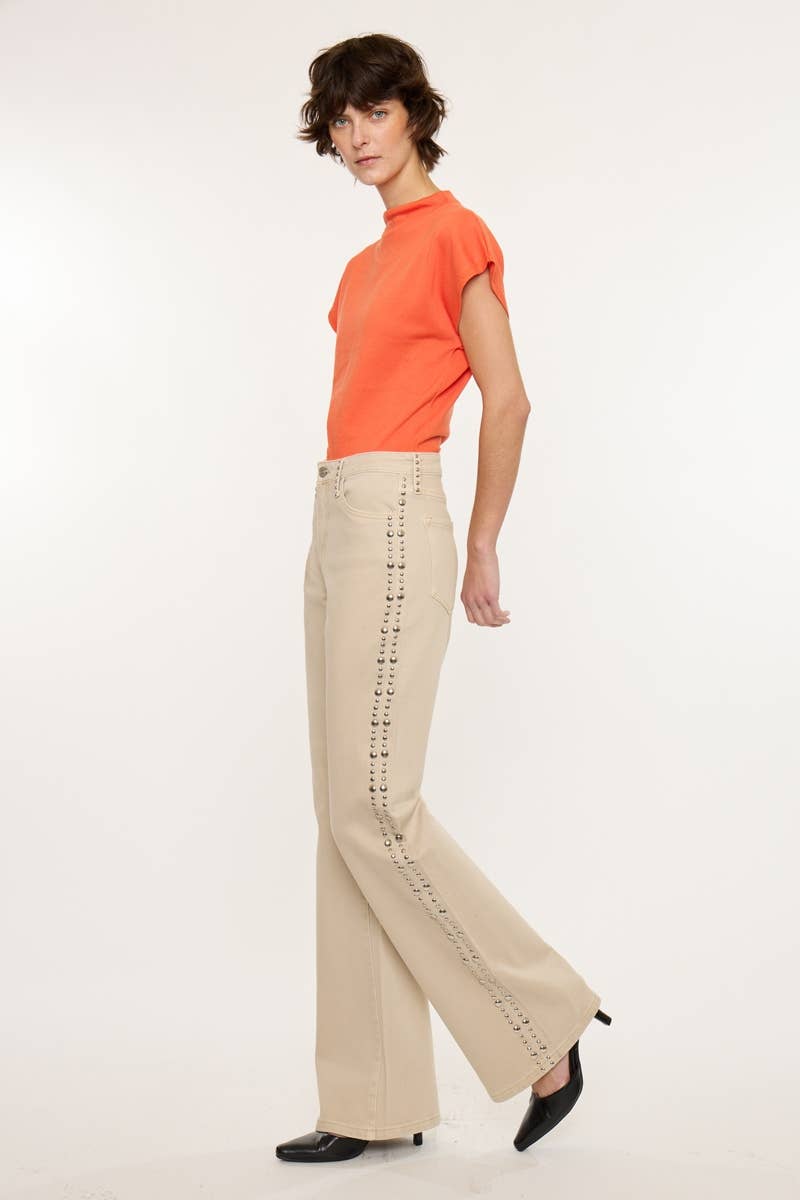 Kan Can USA - High Rise Wide Flare Jeans