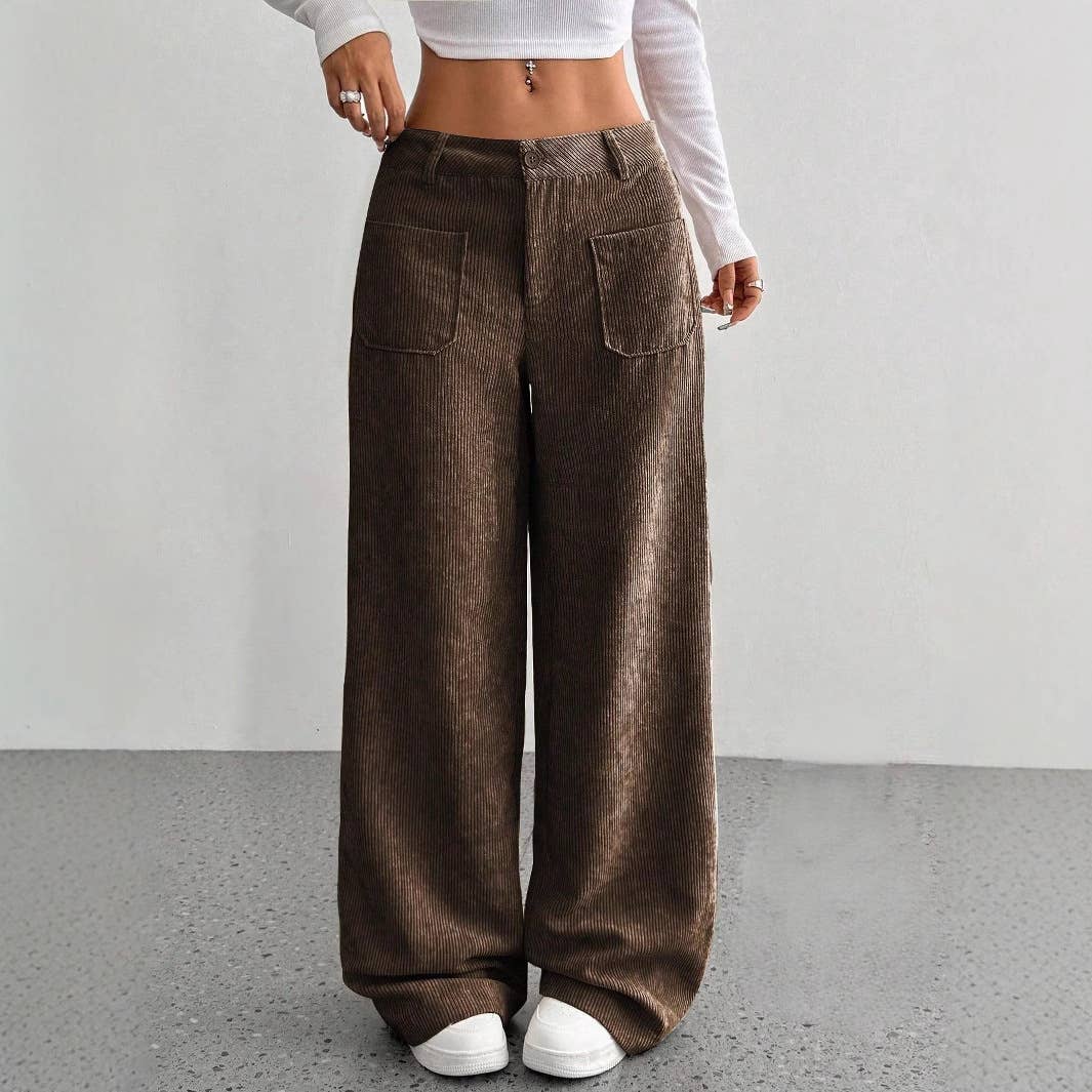 Corduroy Wide-Leg Pant