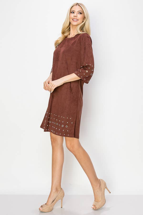 Aileene Stretch Suede Dress