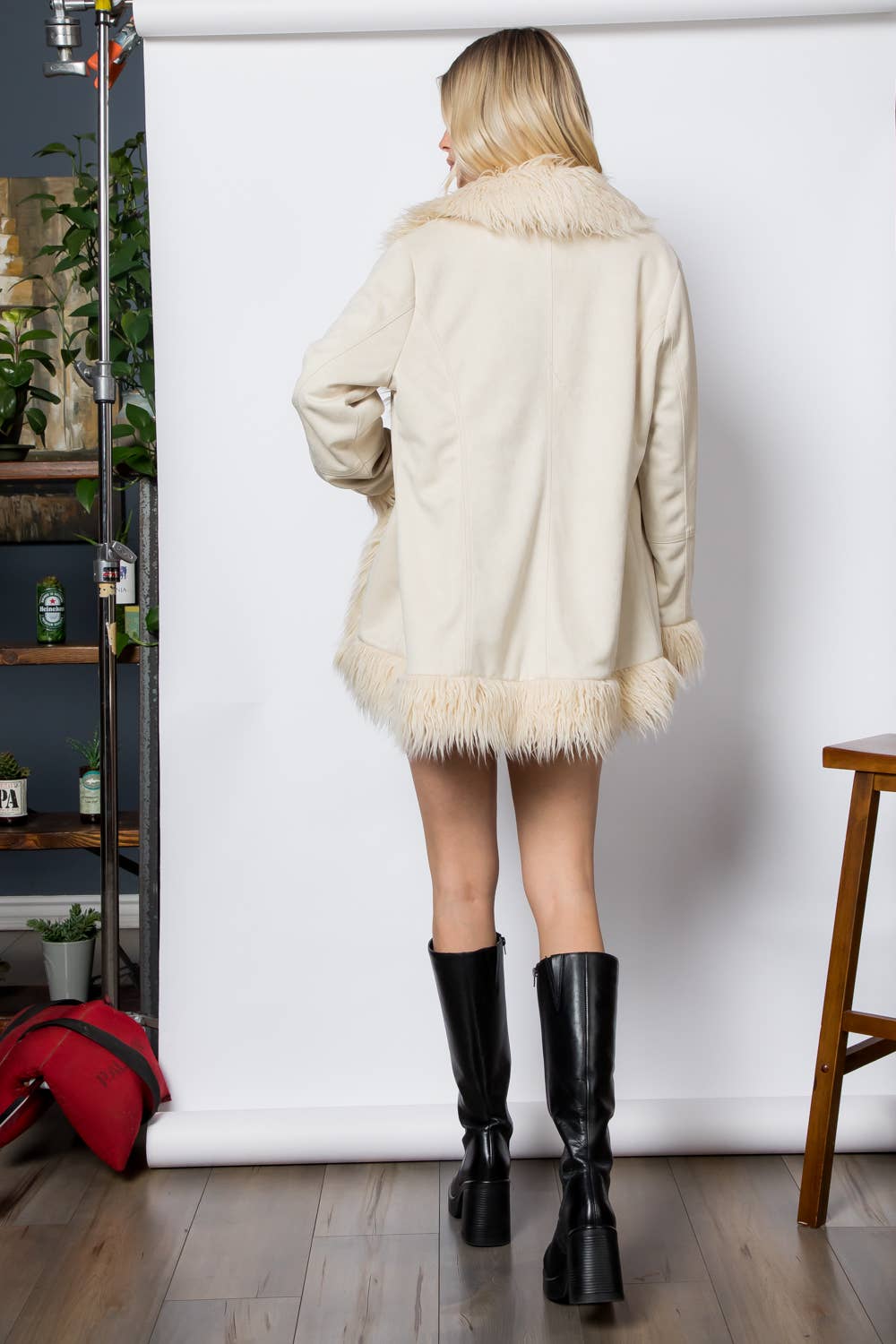 Shaggy Mid Length Jacket