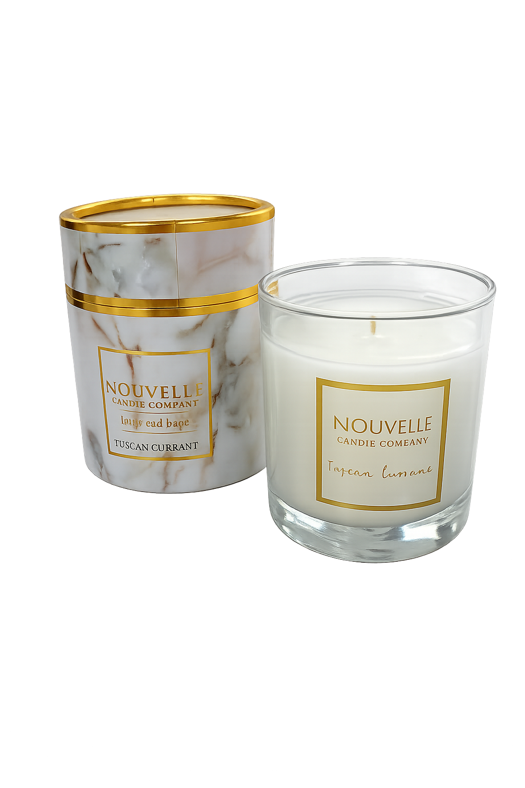 Nouvelle Candle Company Signature Glass Candle, Large