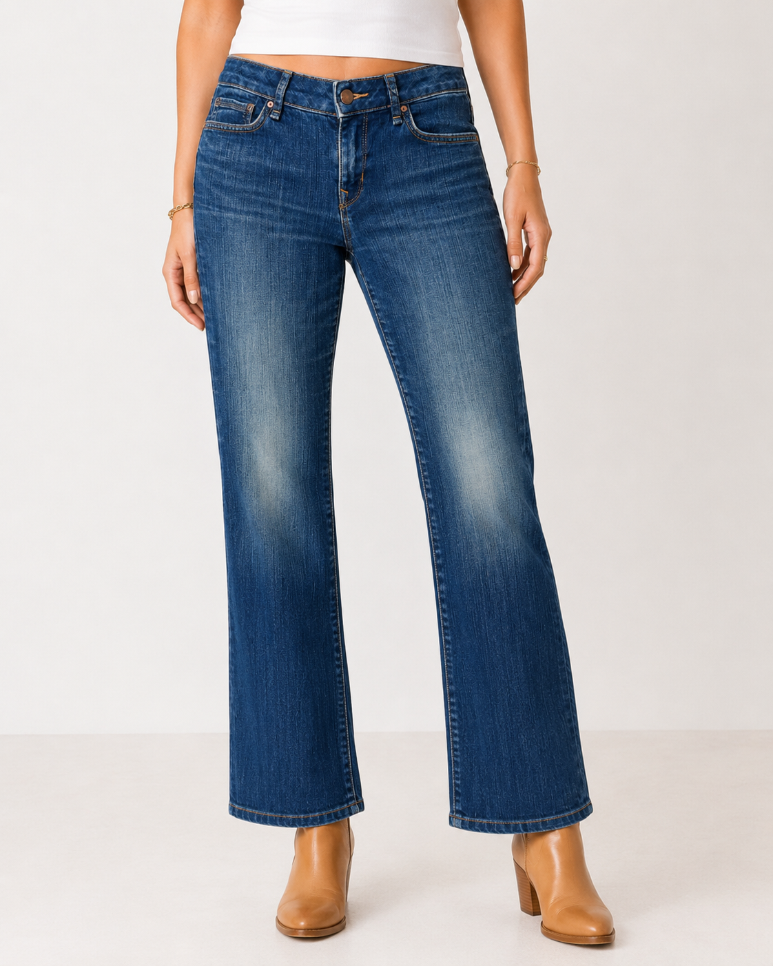 Summer Garden Painted Jeans by Trish - Size Small