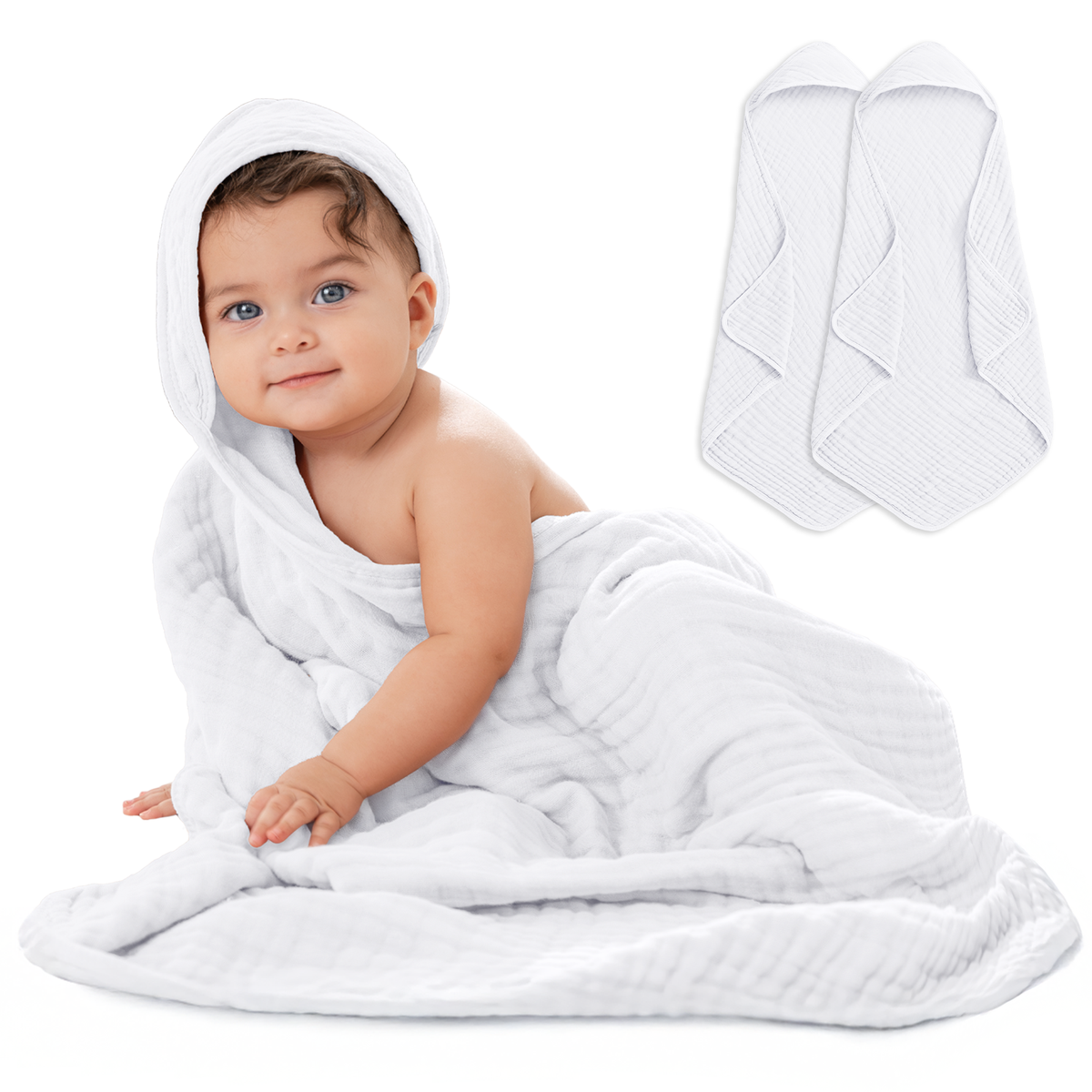 Muslin Hooded Baby Towel