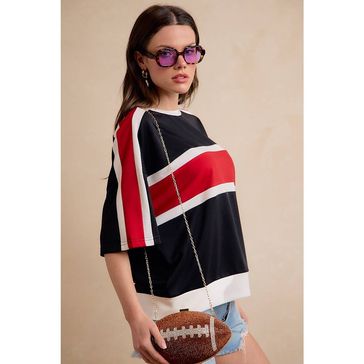 Gameday Colorblock Short Sleeve Top