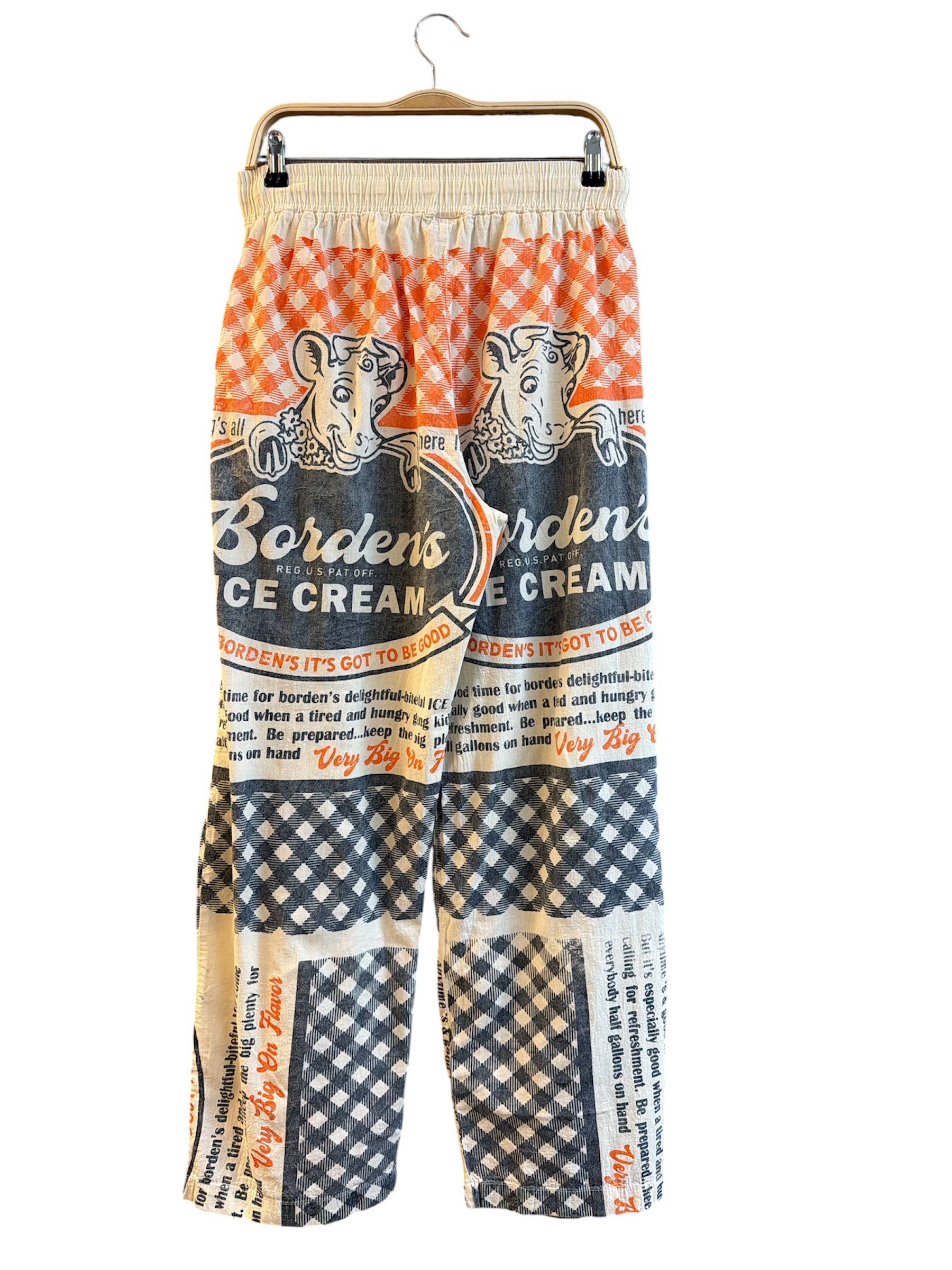 Cotton Vintage Feed Sack Borden Ice-cream Pant - ONE SIZE FITS MOST