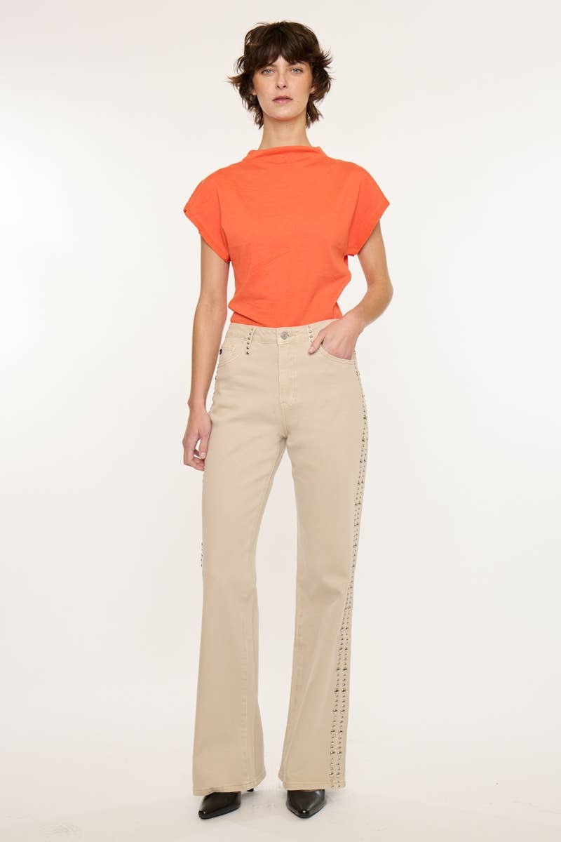 Kan Can USA - High Rise Wide Flare Jeans