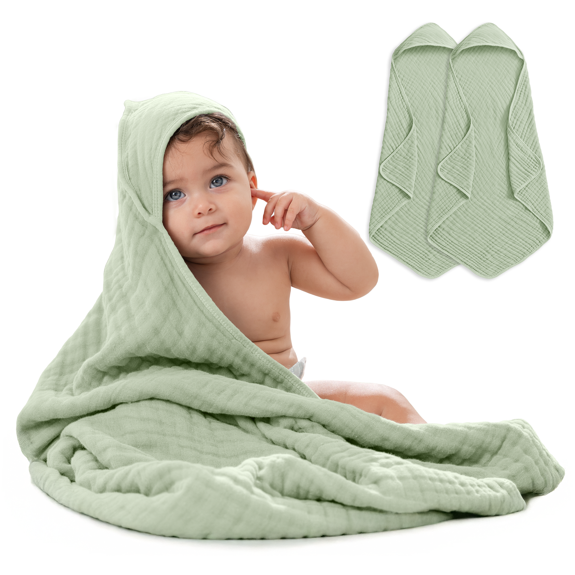 Muslin Hooded Baby Towel