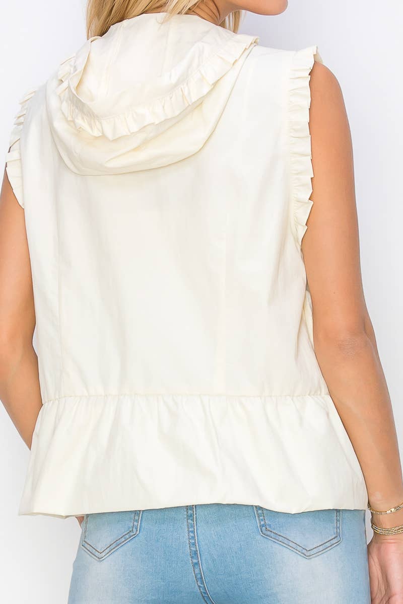 Joh Apparel - Josie Light Weight Vest with Hoodie