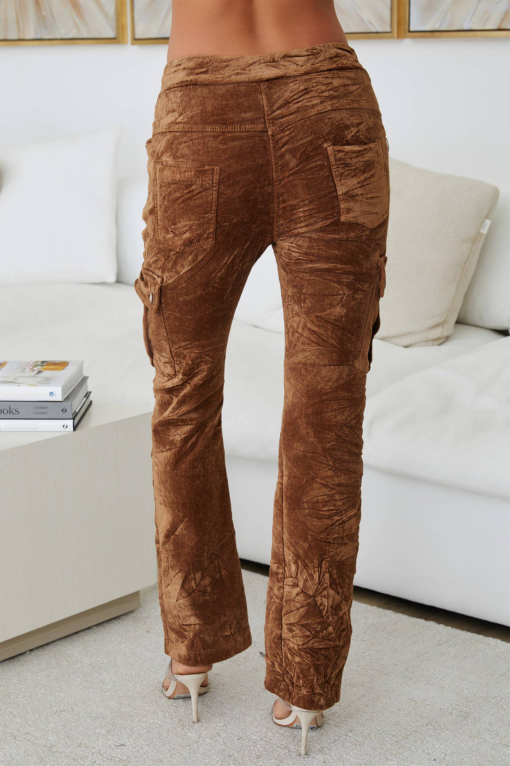VELVET CARGO PANT
