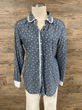 Blue Prairie Blouse Embellished by Trish Size X-Small