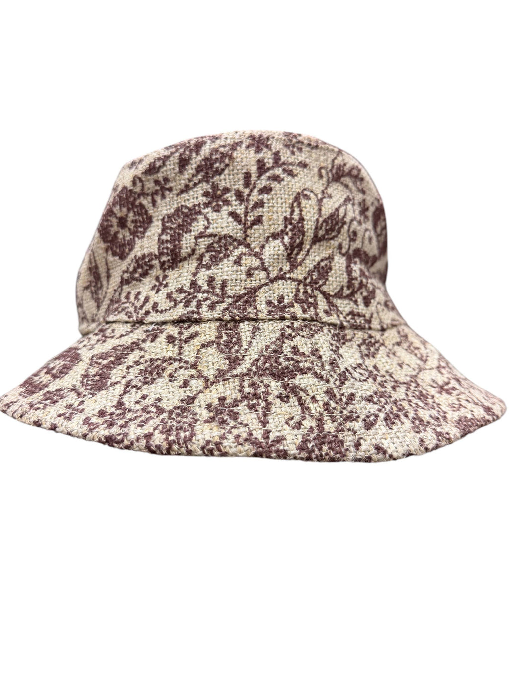 Cotton Hemp Artwork Bucket Sun Hat