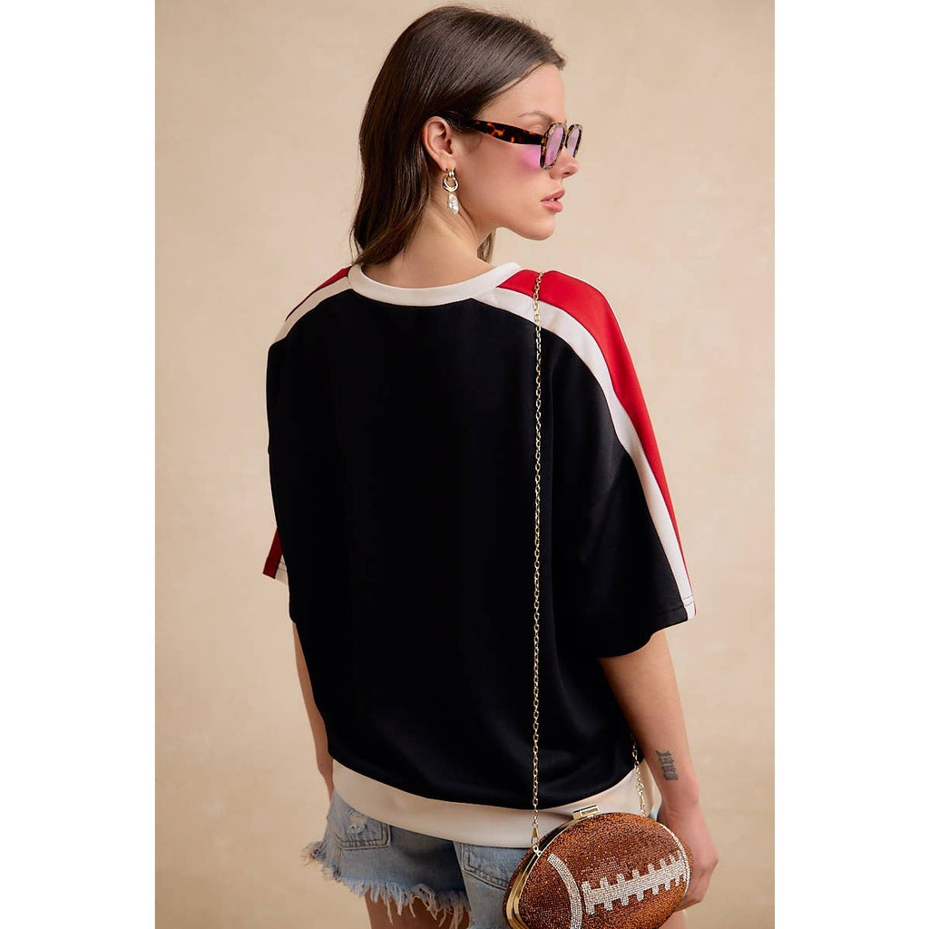 Gameday Colorblock Short Sleeve Top
